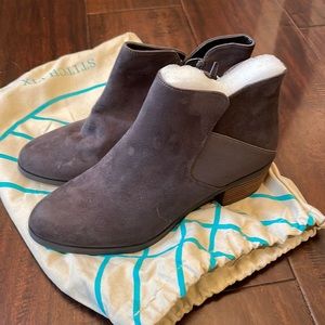 Dark gray booties brand market and spruce.  Brand new with tags size 8